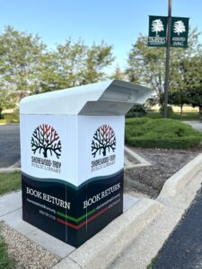 Library book collection drop box